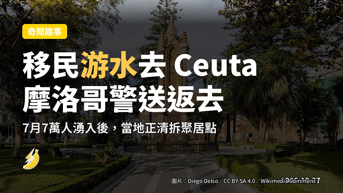 移民游水去 Ceuta,摩洛哥警好客氣送返去
