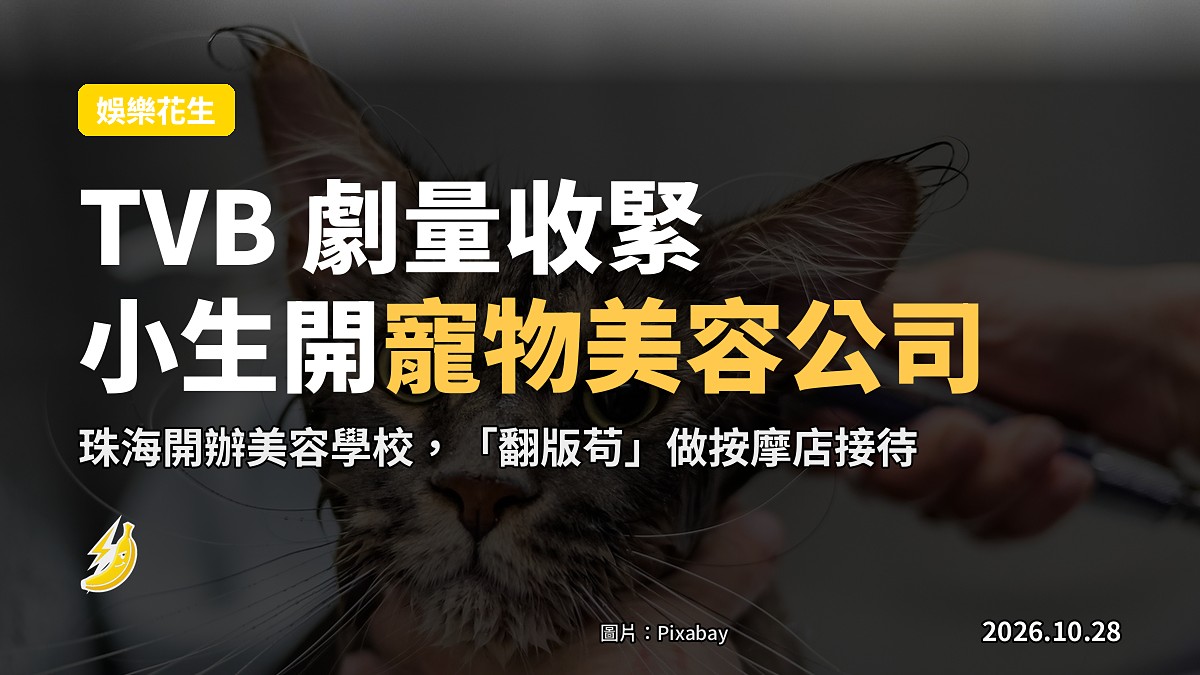 馬貫東寵物美容開到珠海，翻版苟芸慧扮靚都唔識返返工係點