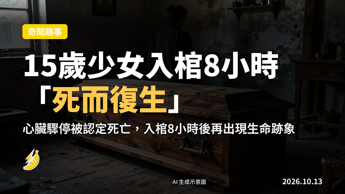 示意圖：一具木棺材