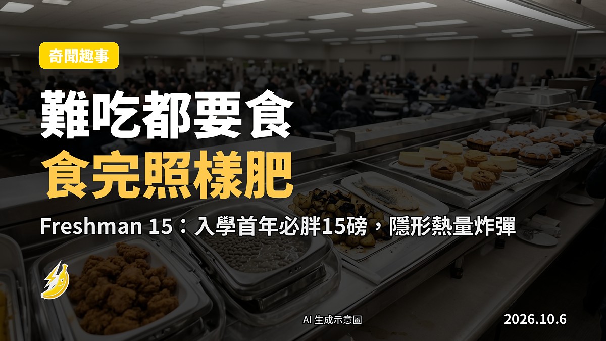 美國大學飯堂自助餐枱同甜品櫃，排長隊嘅學生只見到背影，無露出面孔