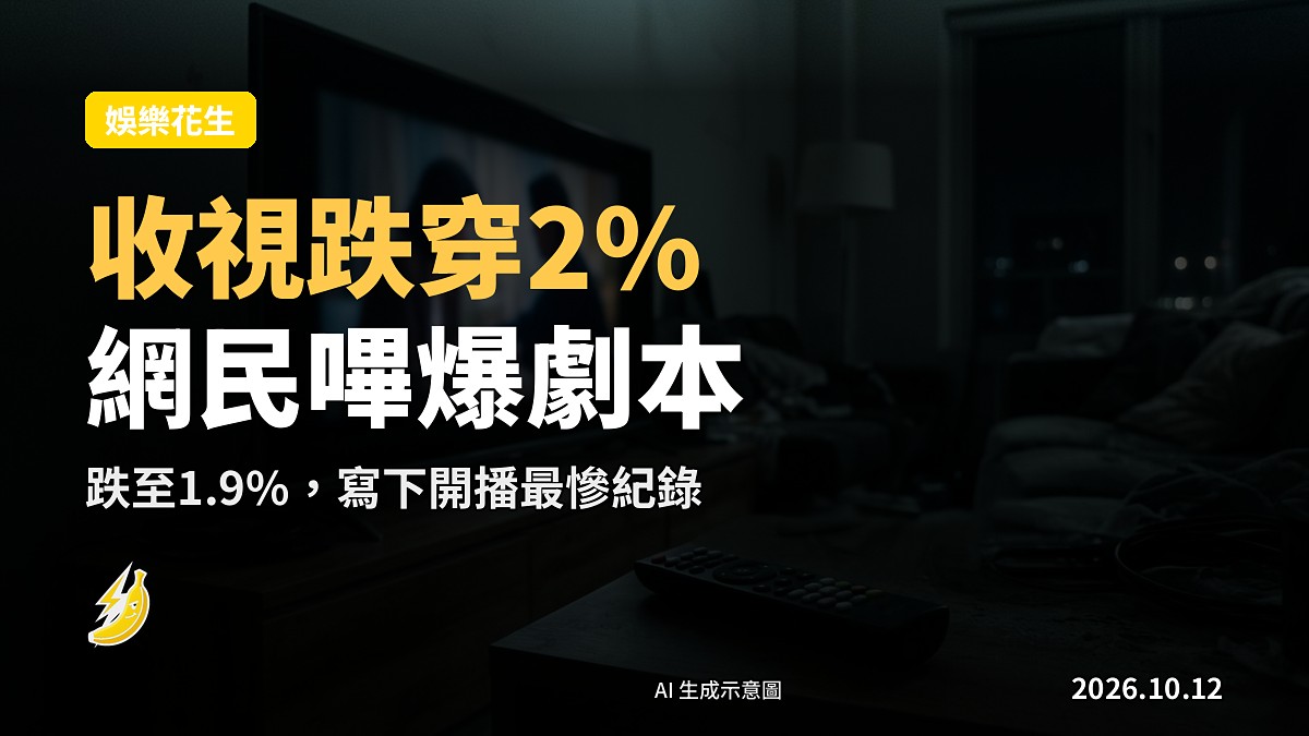 韓劇收視率跌至1.9%的示意畫面