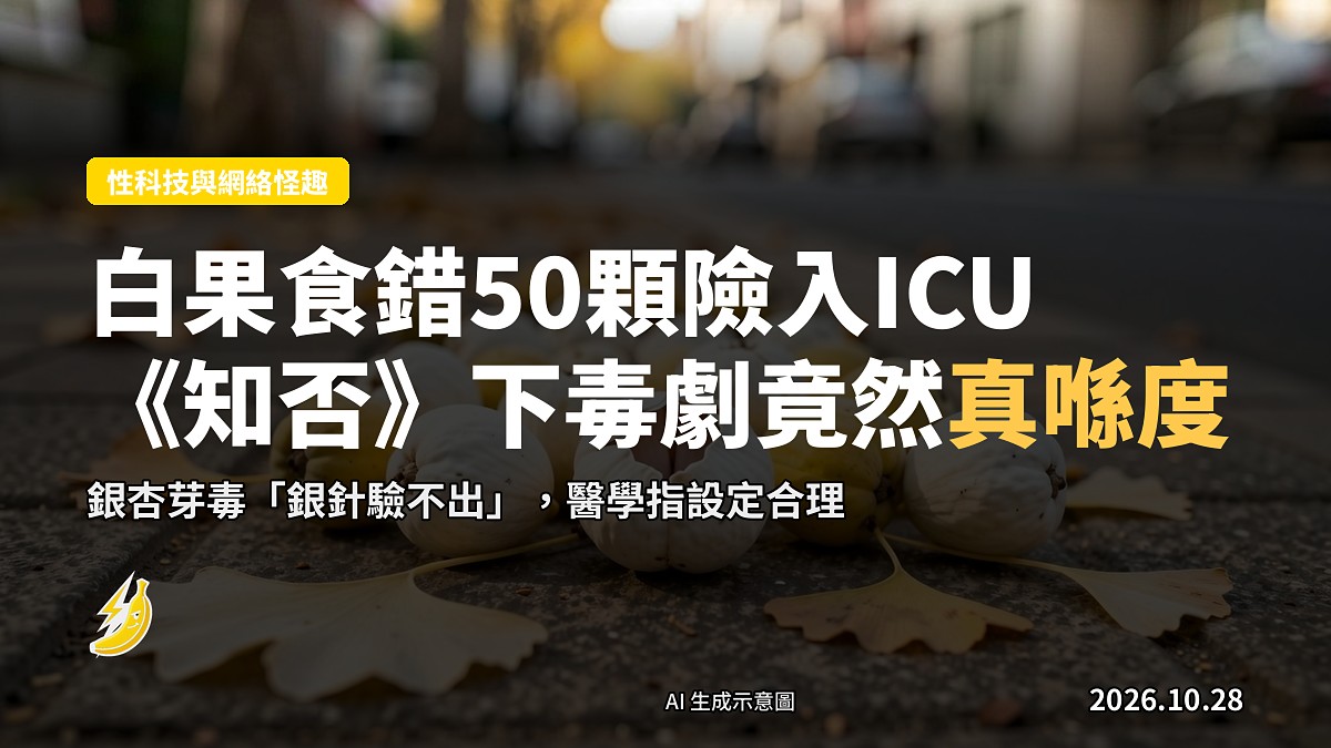 路邊掉落地嘅白果（示意圖）