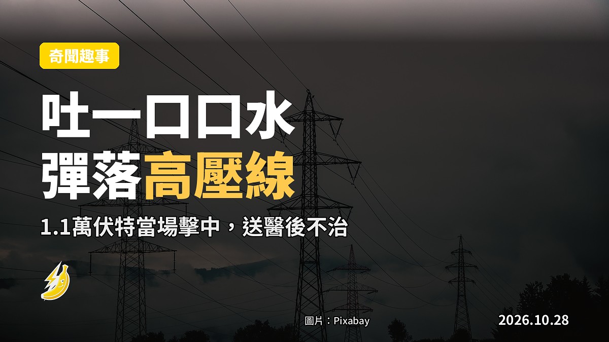 印度老伯隨手一吐 口水「彈」落高壓線 遭1.1萬伏電擊不治