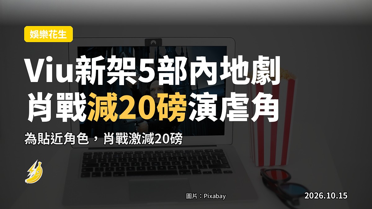 一間暗房入面發亮嘅電視，背後懸咗幾張劇集海報