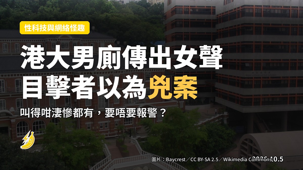 示意圖：大學男廁入面一個上鎖嘅廁格