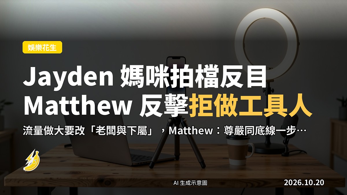 自媒體創作拍攝工作位示意圖