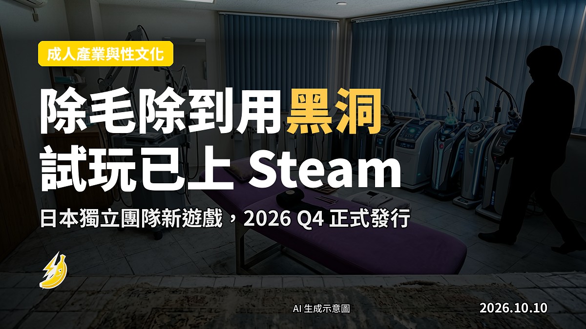 《脫毛沙龍模擬器》遊戲概念示意圖：一間沙龍，後期設備包括黑洞除毛